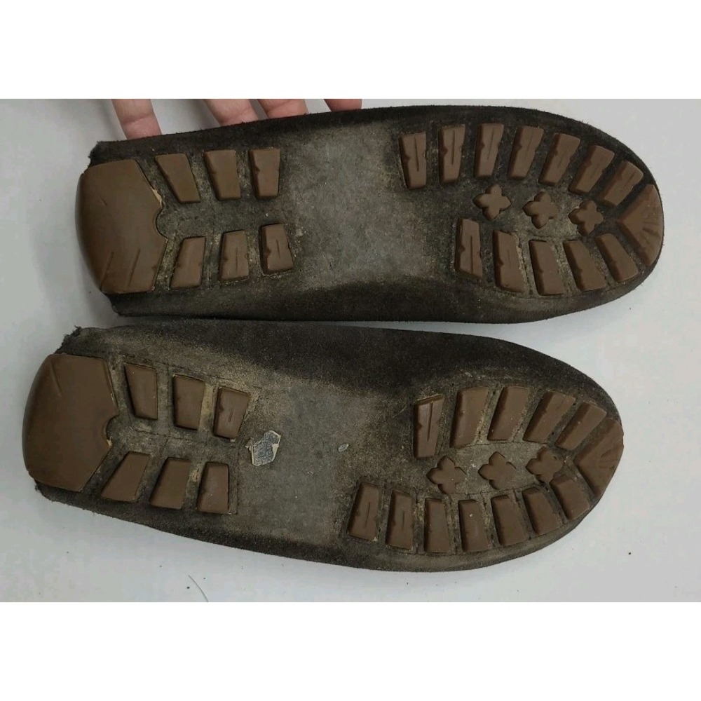 Coach Amber Brown Moccasins Coach New York Carriage Logo Size 7.5 B - Picture 11 of 11